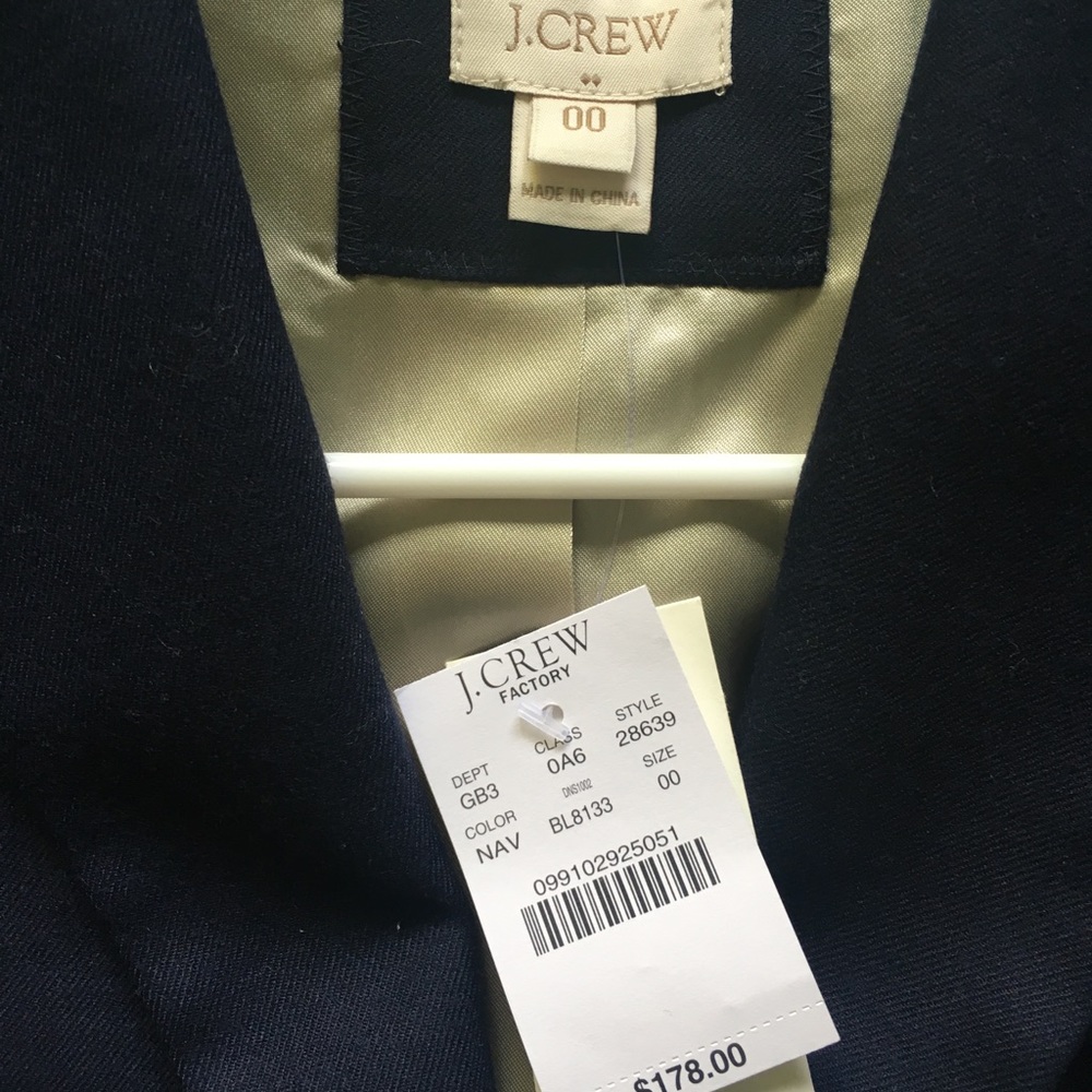 SOLD J Crew Schoolboy Blazer Navy (Sz 00) - Picture 6 of 8